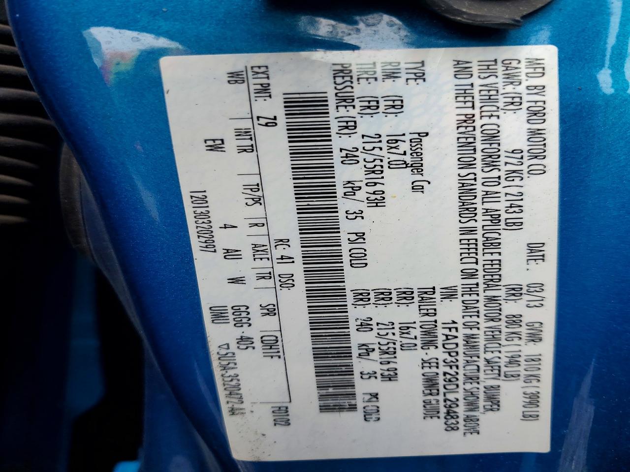 2013 FORD FOCUS SE photo 23