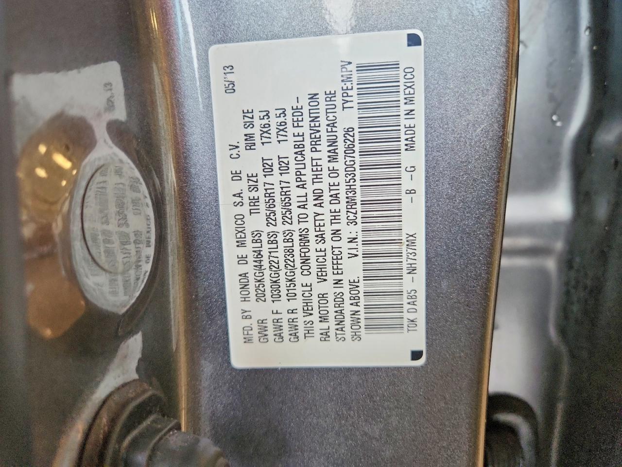 2013 HONDA CR-V EX photo 27
