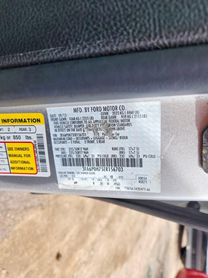 2014 FORD FUSION SE photo 12