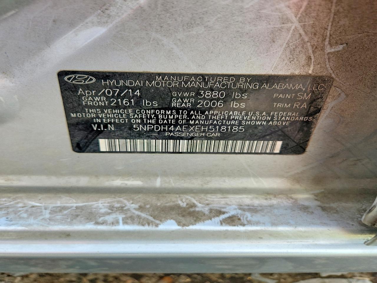 2014 HYUNDAI ELANTRA SE photo 34