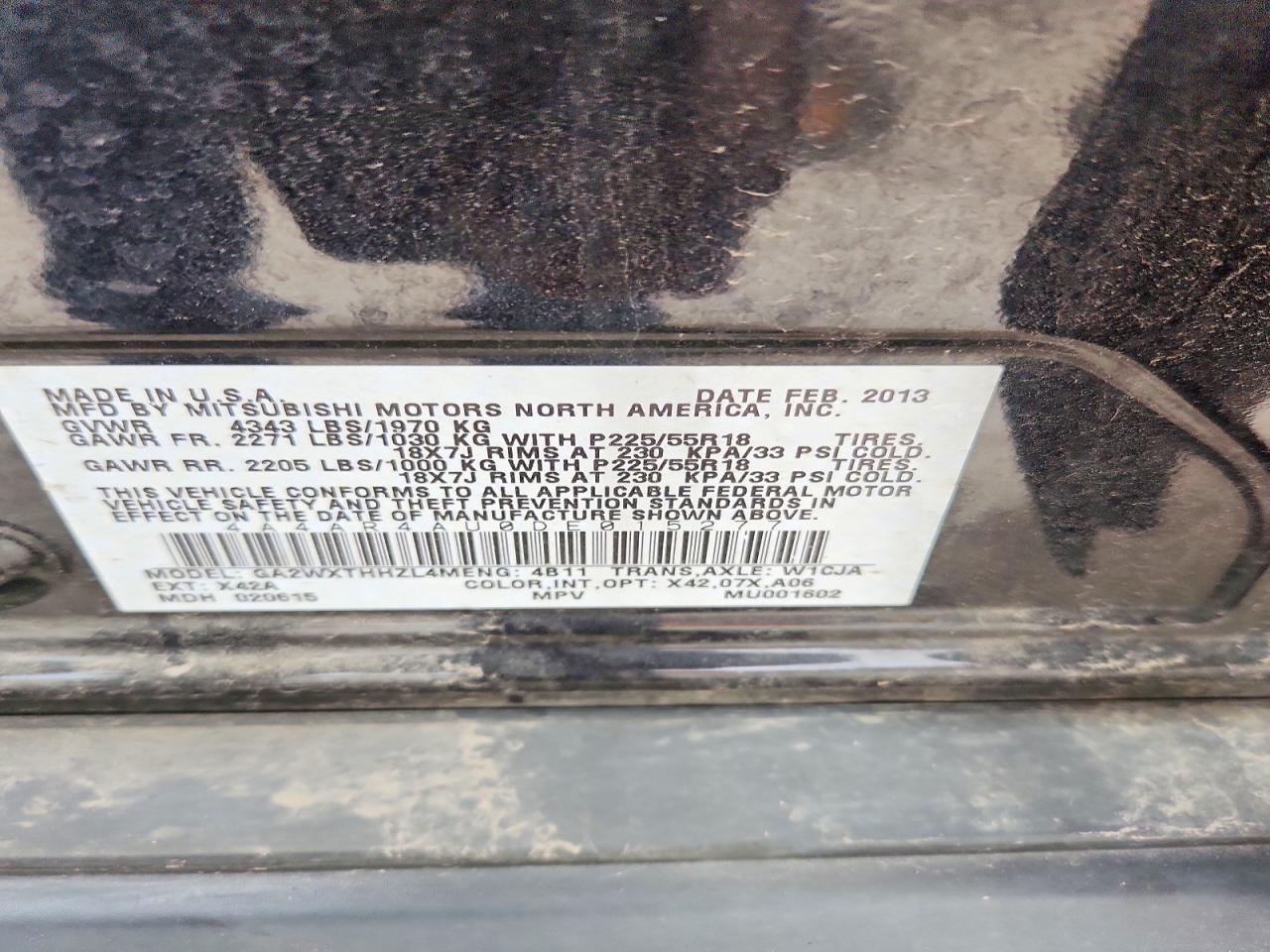 2013 MITSUBISHI OUTLANDER SPORT SE photo 25