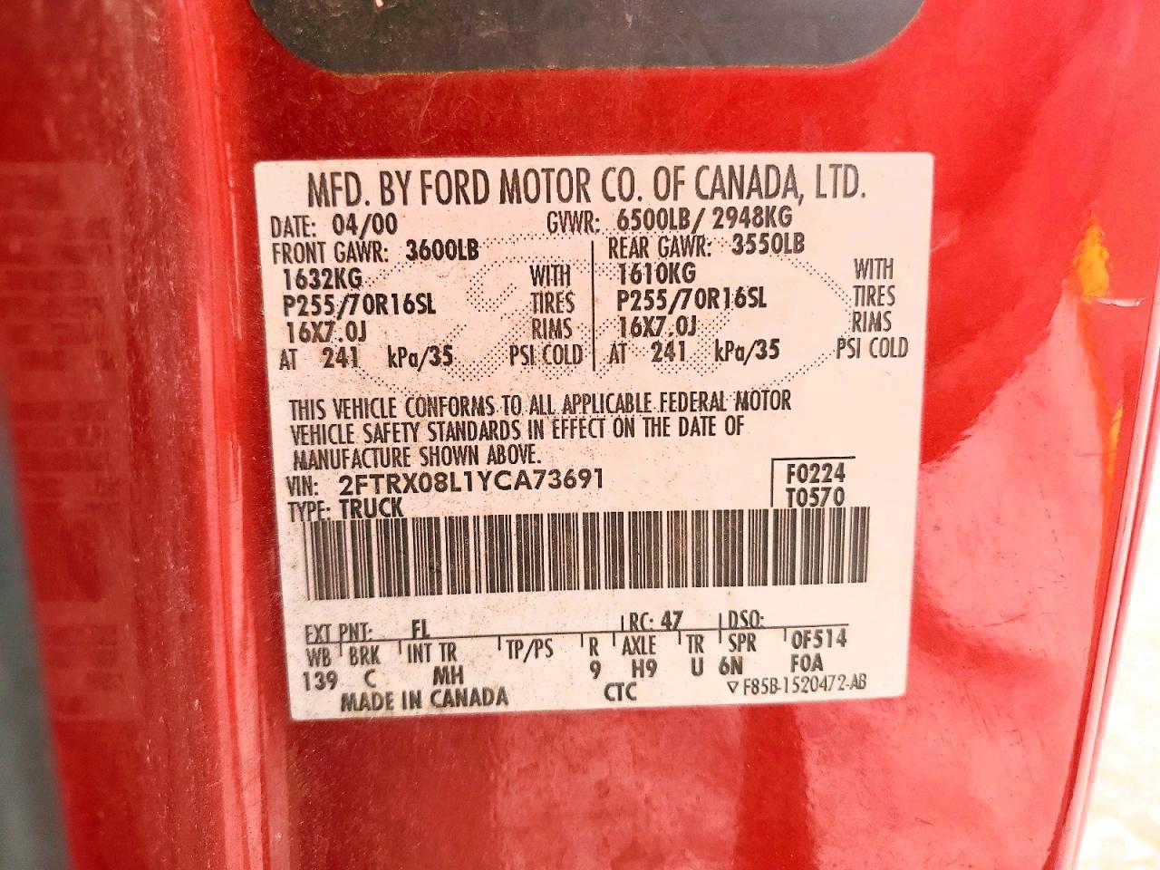 2000 FORD F150 photo 23