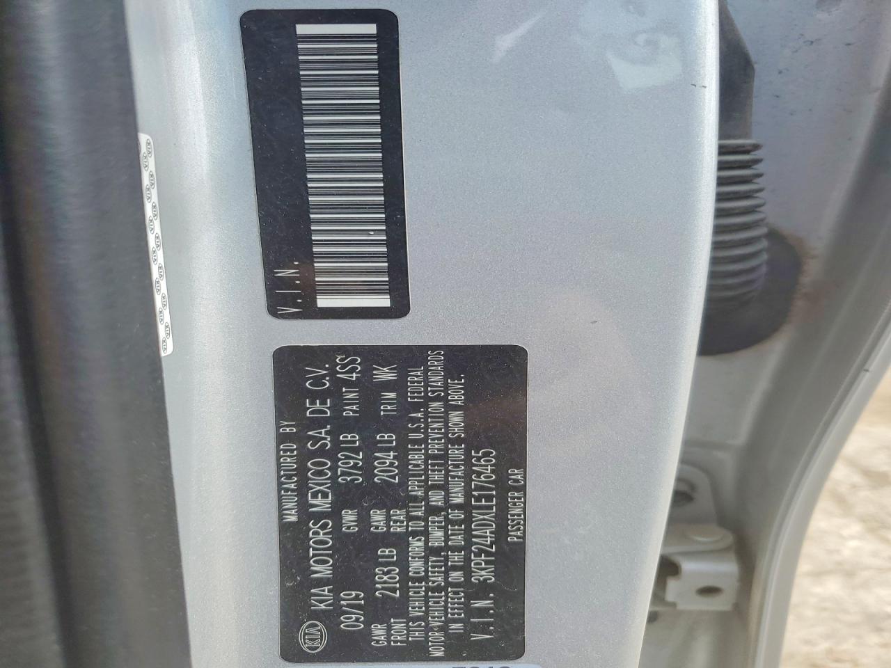 2020 KIA FORTE LXS photo 23