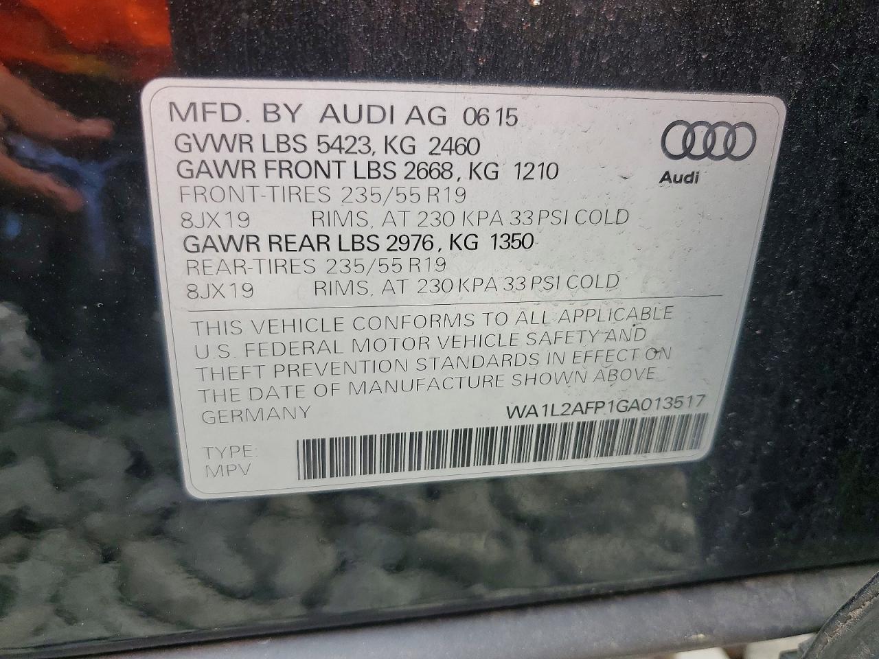 2016 AUDI Q5 PREMIUM PLUS photo 37