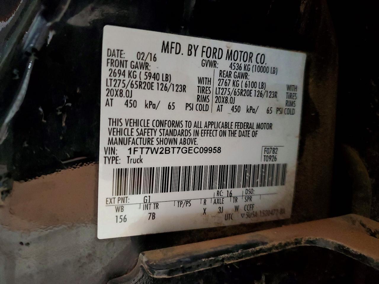 2016 FORD F250 SUPER DUTY photo 34