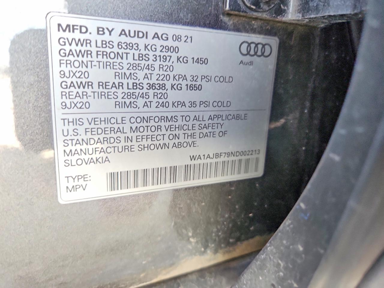 2022 AUDI Q7 PREMIUM photo 25
