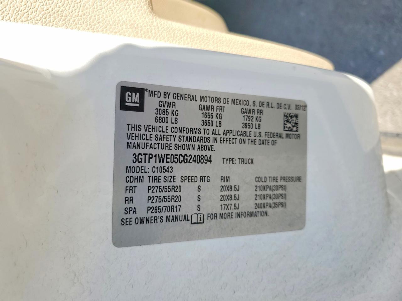 2012 GMC SIERRA C1500 SLT photo 12