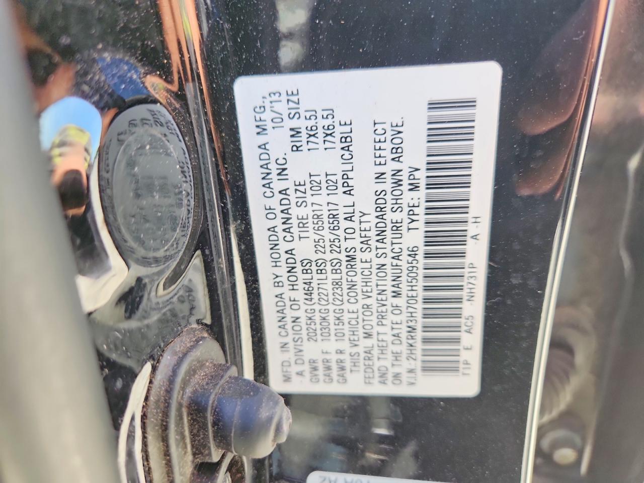 2014 HONDA CR-V EXL photo 14