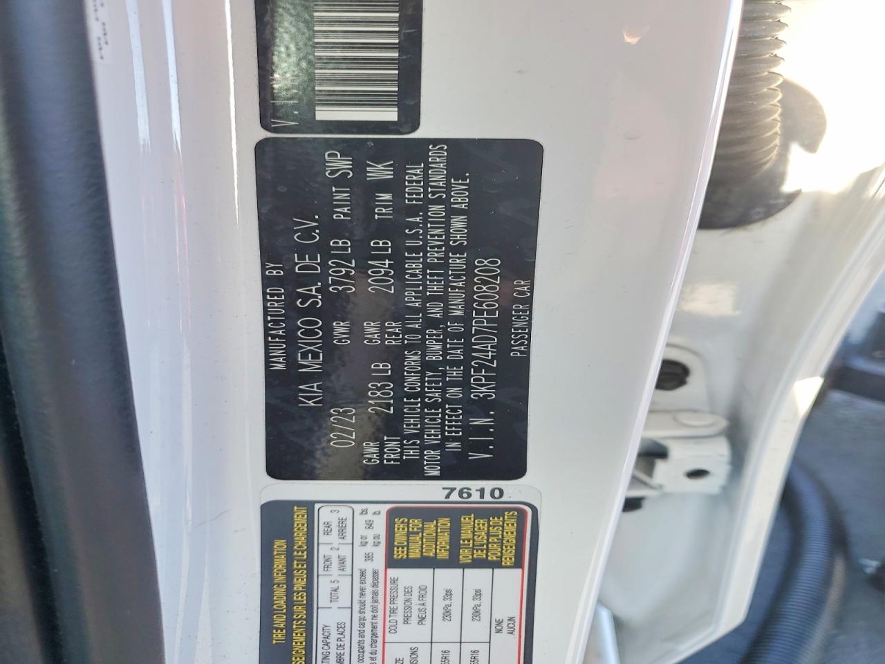2023 KIA FORTE LXS photo 23