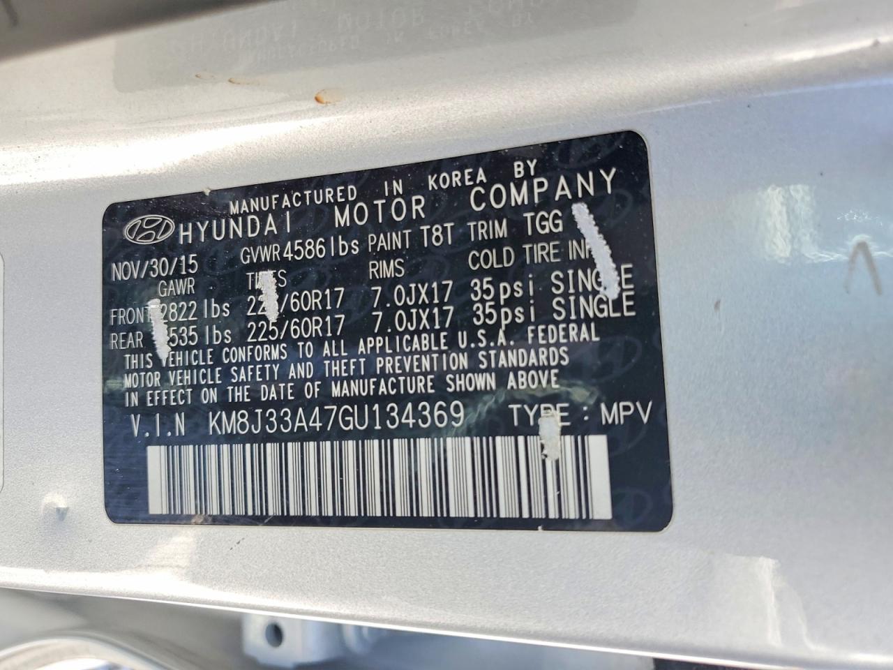2016 HYUNDAI TUCSON SE photo 25