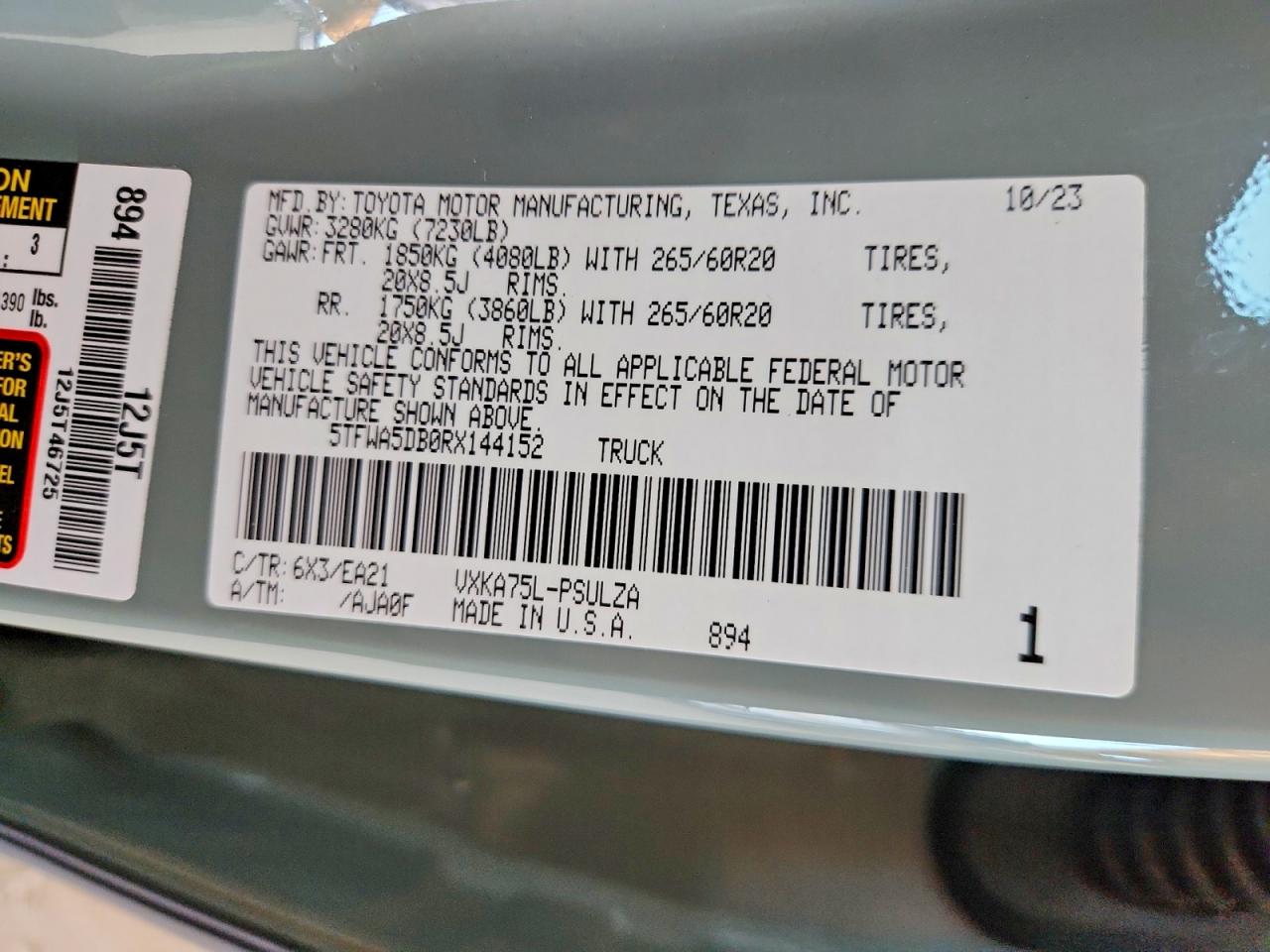 2024 TOYOTA TUNDRA LIMITED photo 23