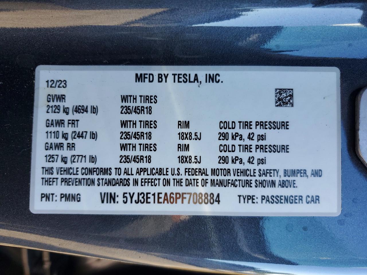 2023 TESLA MODEL 3 photo 25