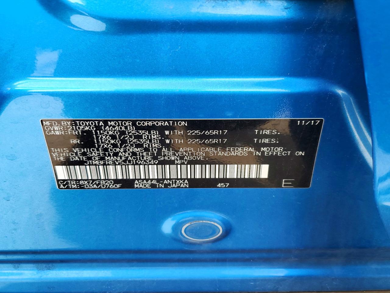 2018 TOYOTA RAV4 LE photo 37