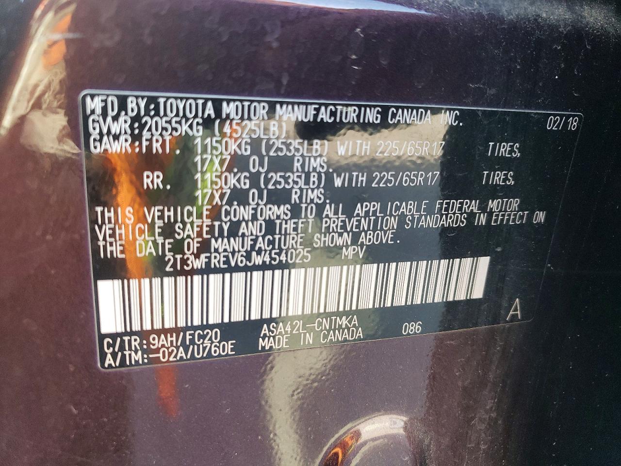 2018 TOYOTA RAV4 XLE photo 13
