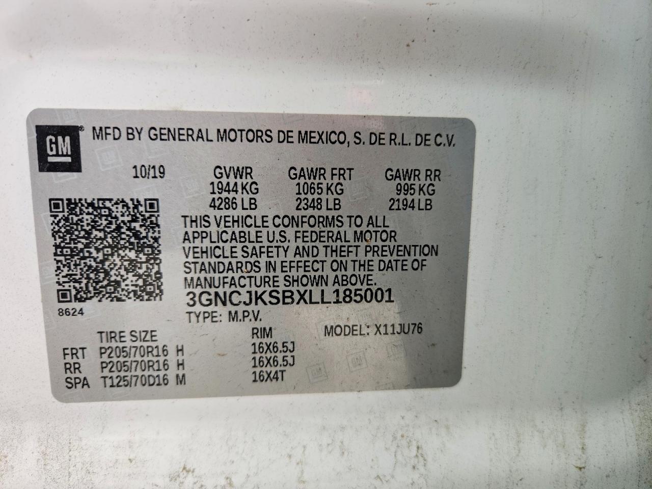2020 CHEVROLET TRAX LS photo 14