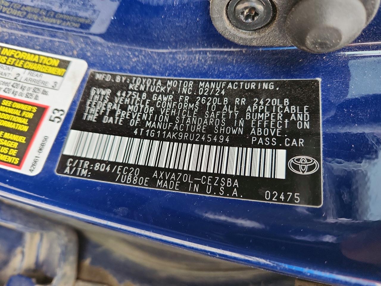 2024 TOYOTA CAMRY SE NIGHTSHADE photo 23