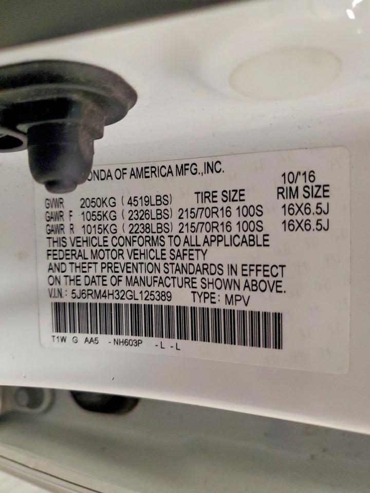 2016 HONDA CR-V LX photo 37