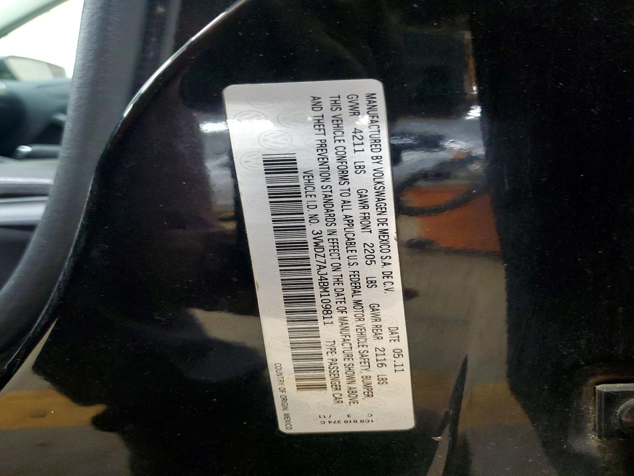 2011 VOLKSWAGEN JETTA SE photo 34