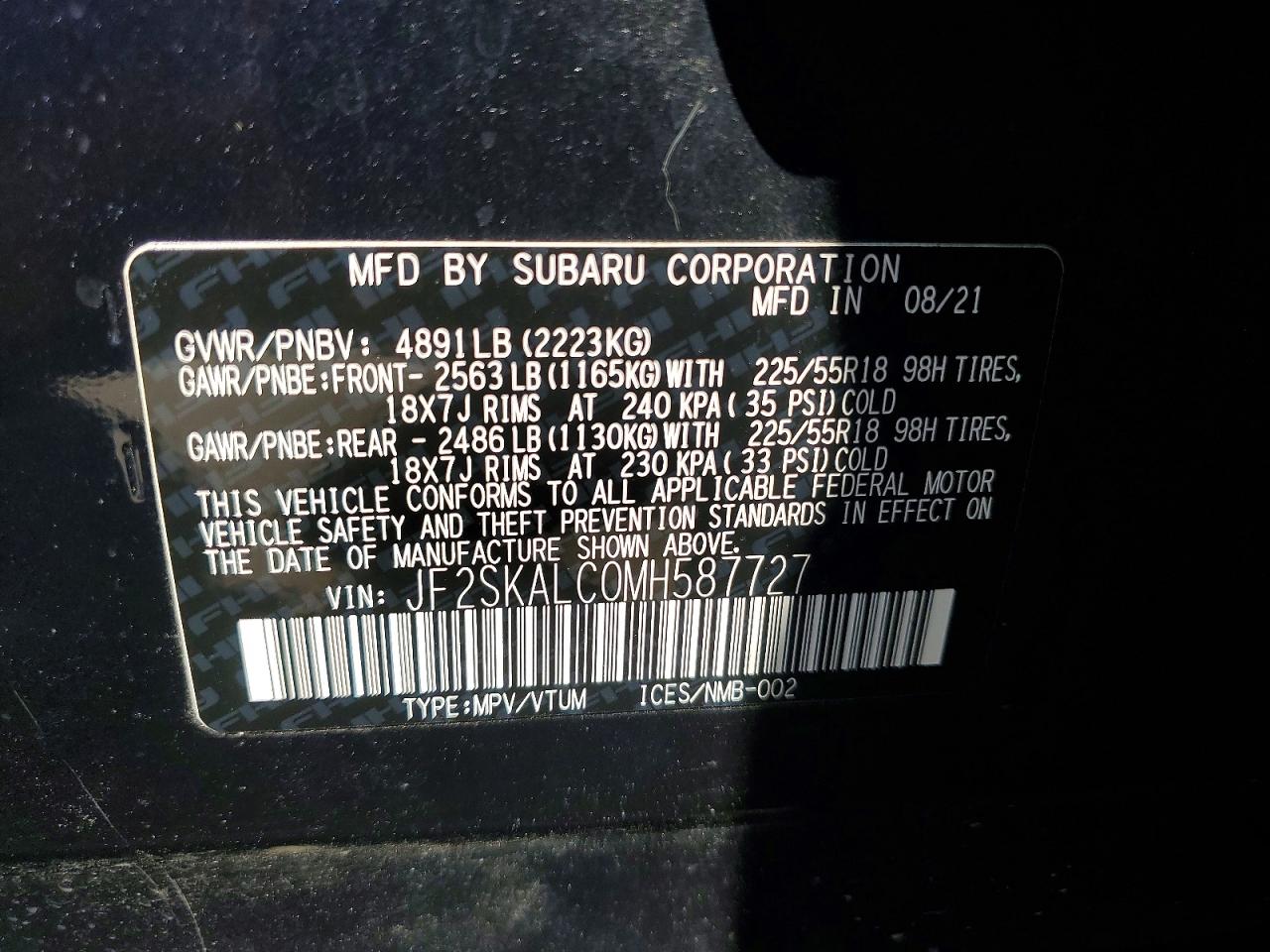2021 SUBARU FORESTER SPORT photo 23