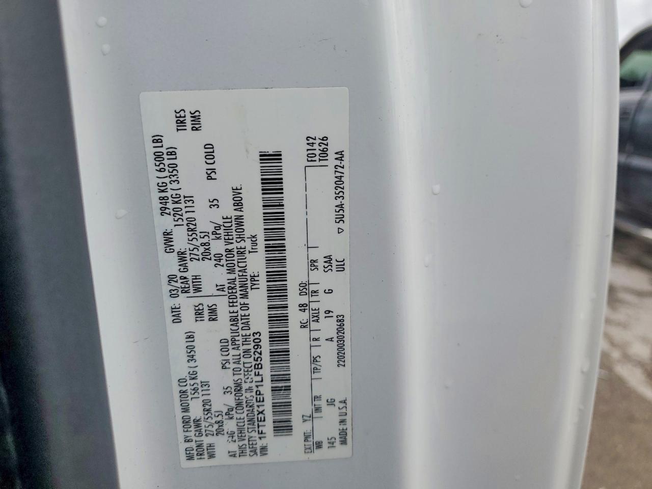 2020 FORD F150 SUPER CAB photo 23