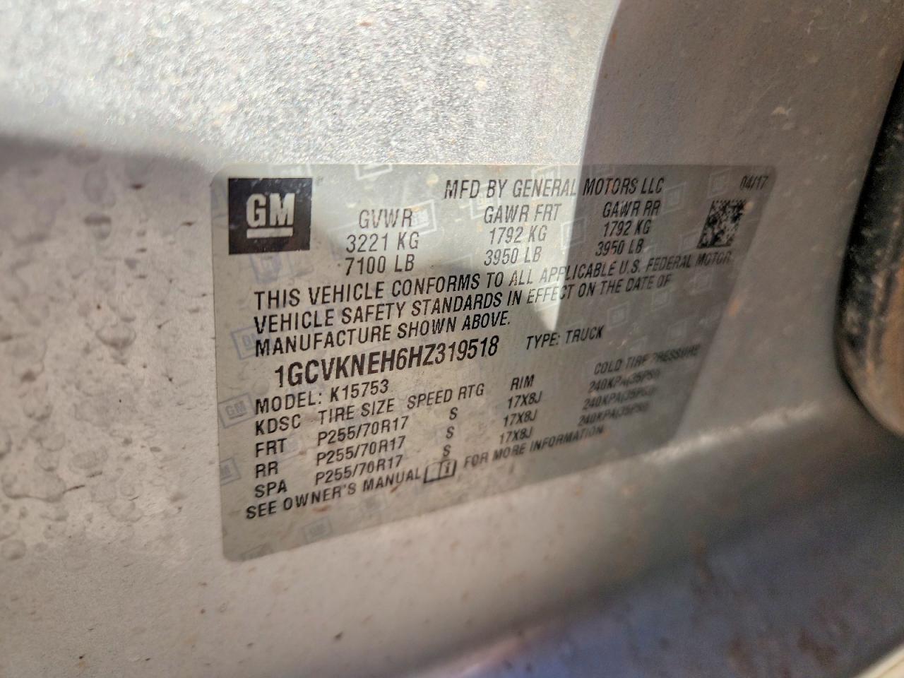 2017 CHEVROLET SILVERADO K1500 photo 23