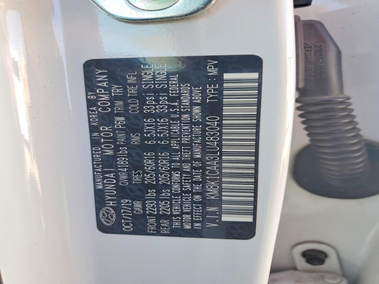 2020 HYUNDAI KONA SE photo 13