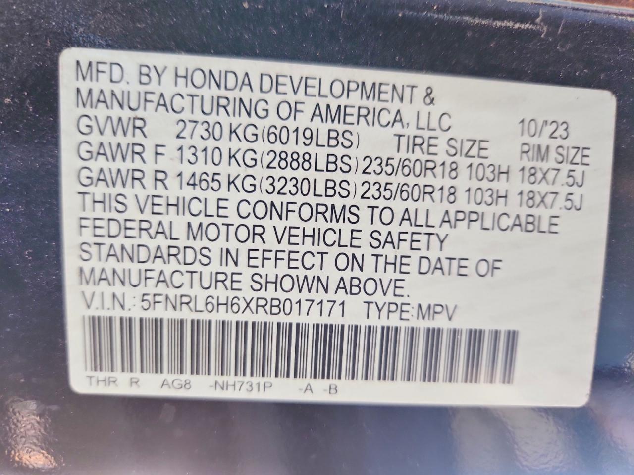 2024 HONDA ODYSSEY EXL photo 40