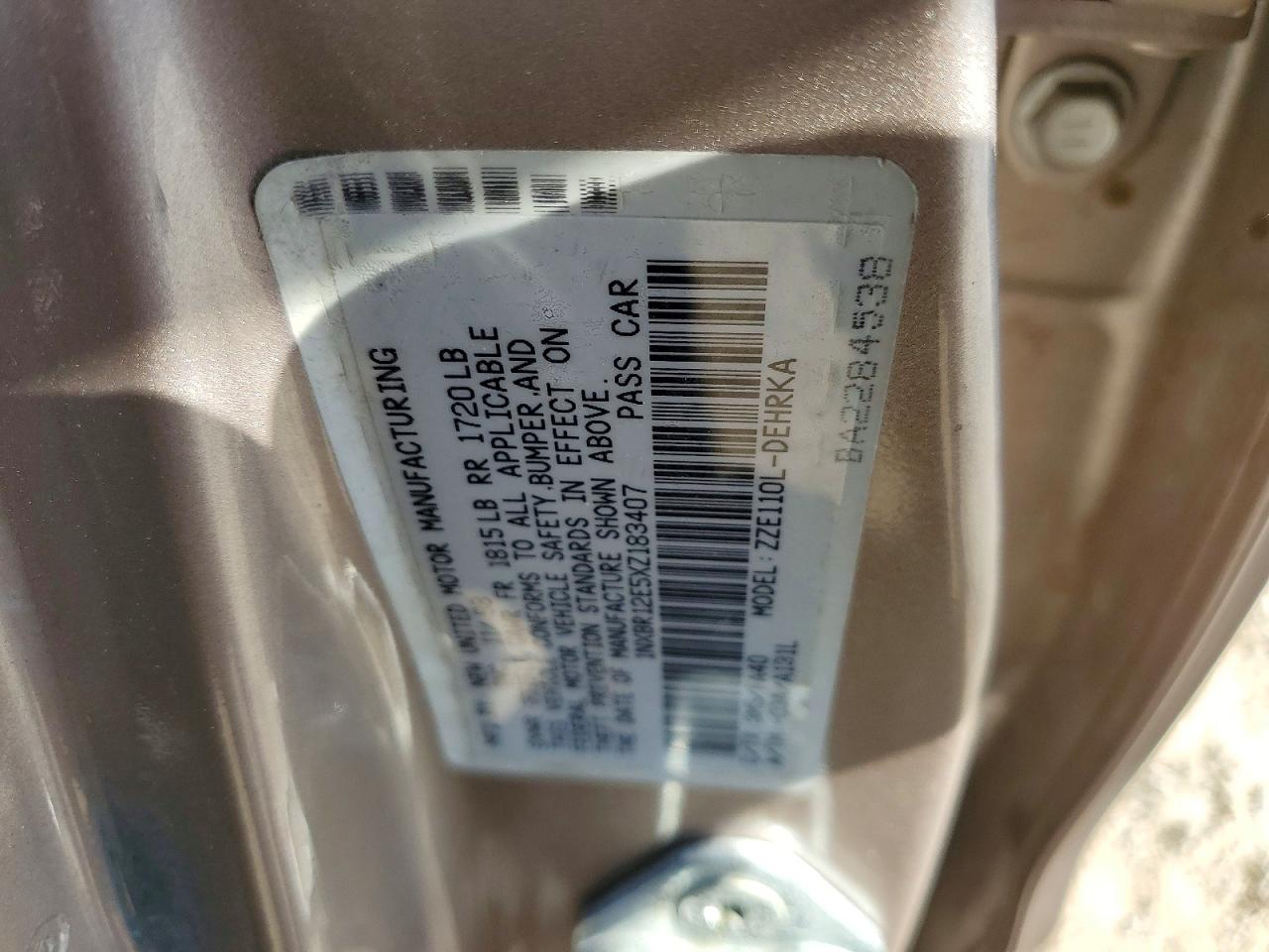 1999 TOYOTA COROLLA VE photo 12