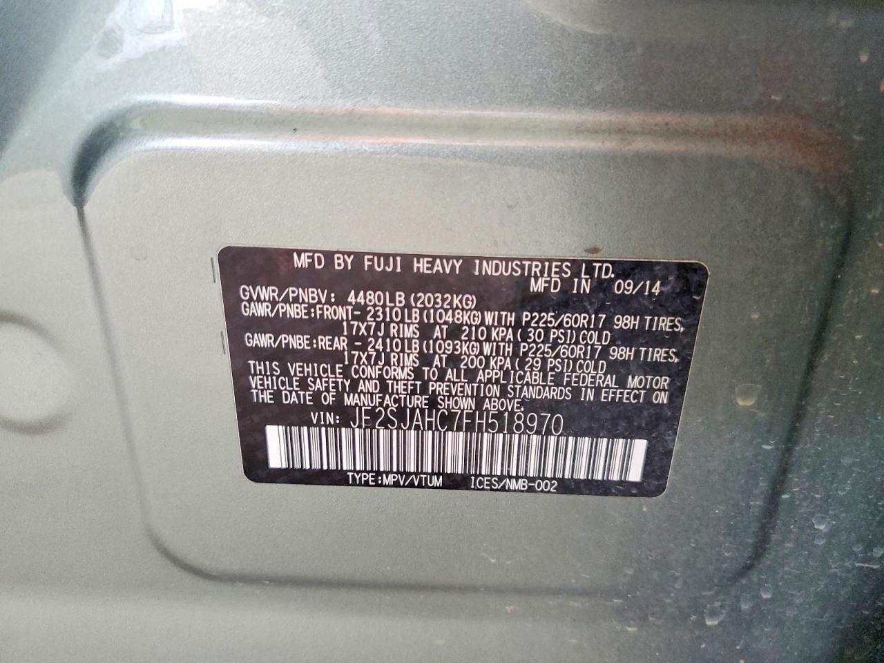 2015 SUBARU FORESTER 2.5I LIMITED photo 34