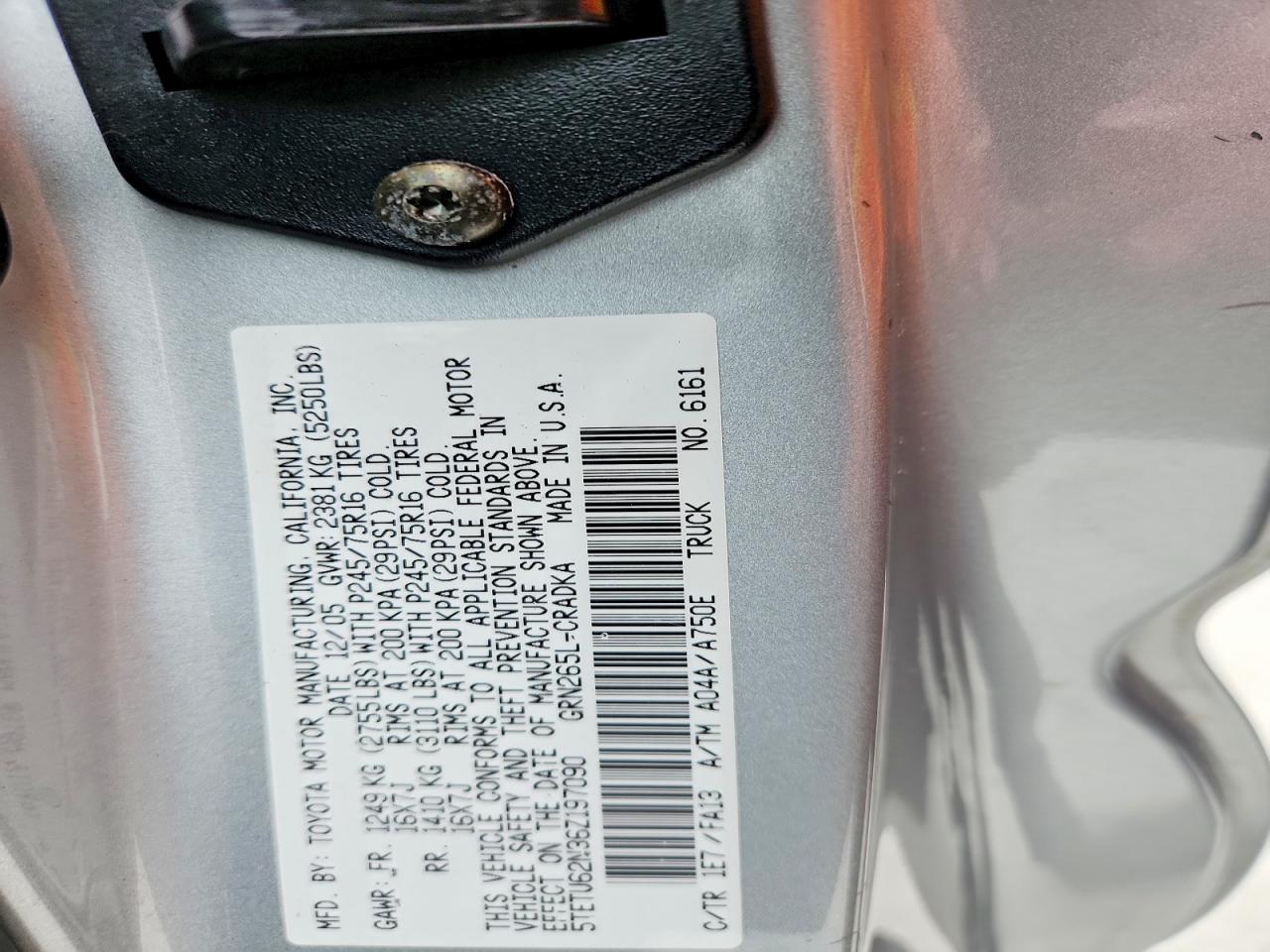 2006 TOYOTA TACOMA PRERUNNER ACCESS CAB photo 25