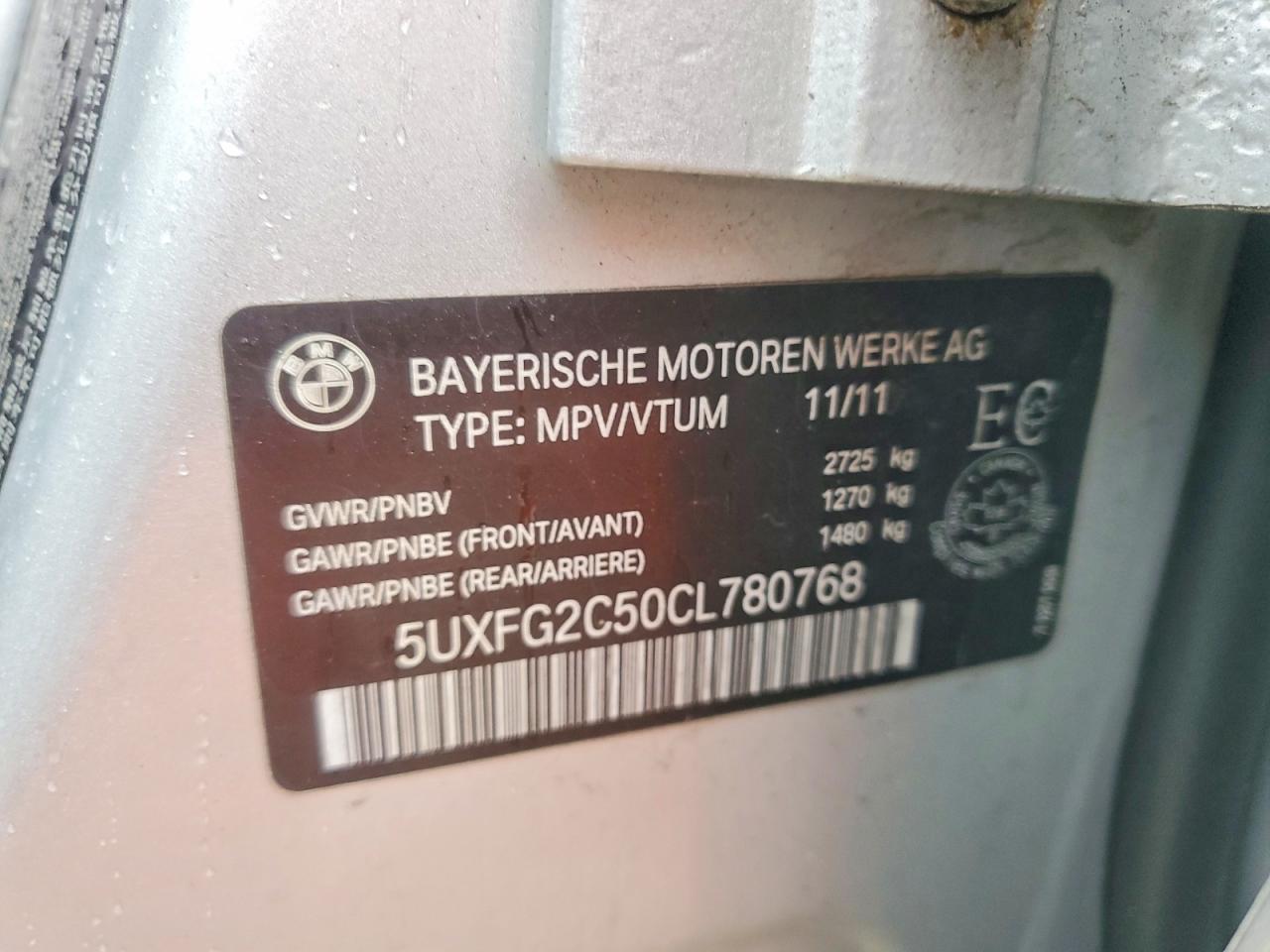 2012 BMW X6 XDRIVE35I photo 13