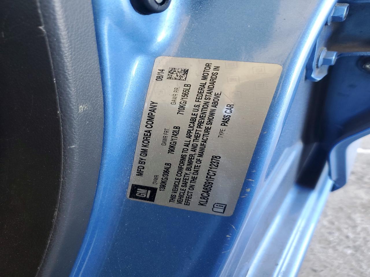 2015 CHEVROLET SPARK LS photo 23