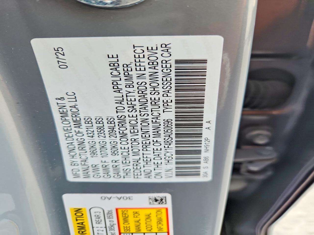 2025 HONDA ACCORD SE photo 25