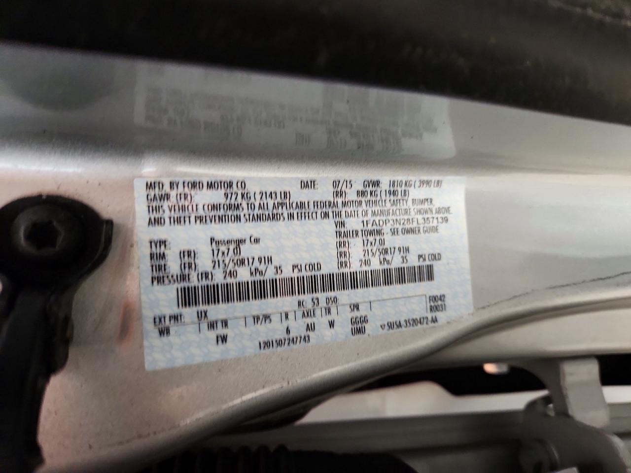 2015 FORD FOCUS TITANIUM photo 37
