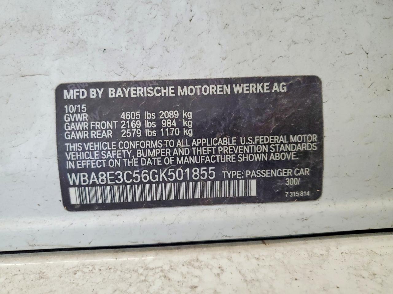 2016 BMW 328 XI SULEV photo 37