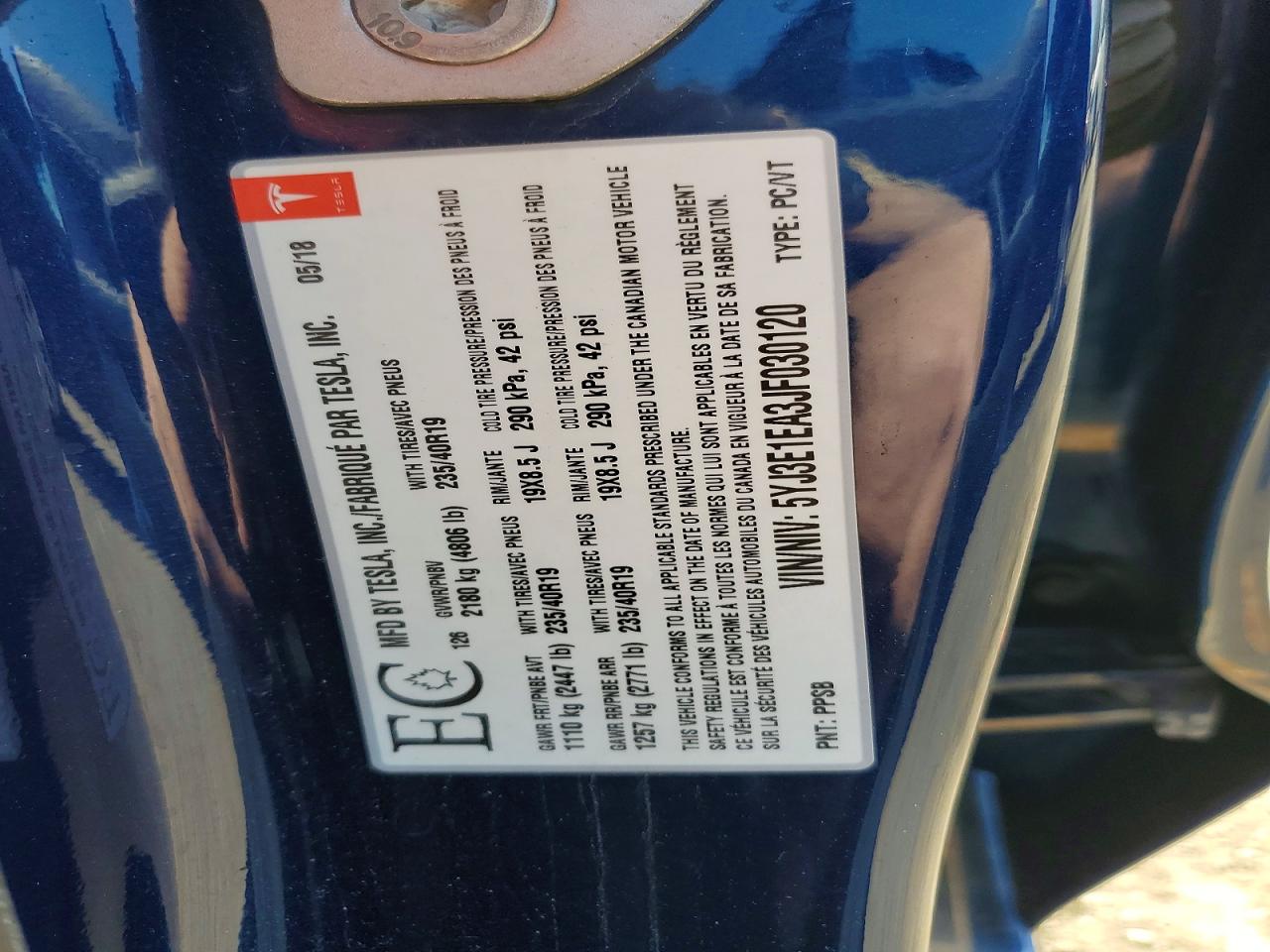 2018 TESLA MODEL 3 photo 37