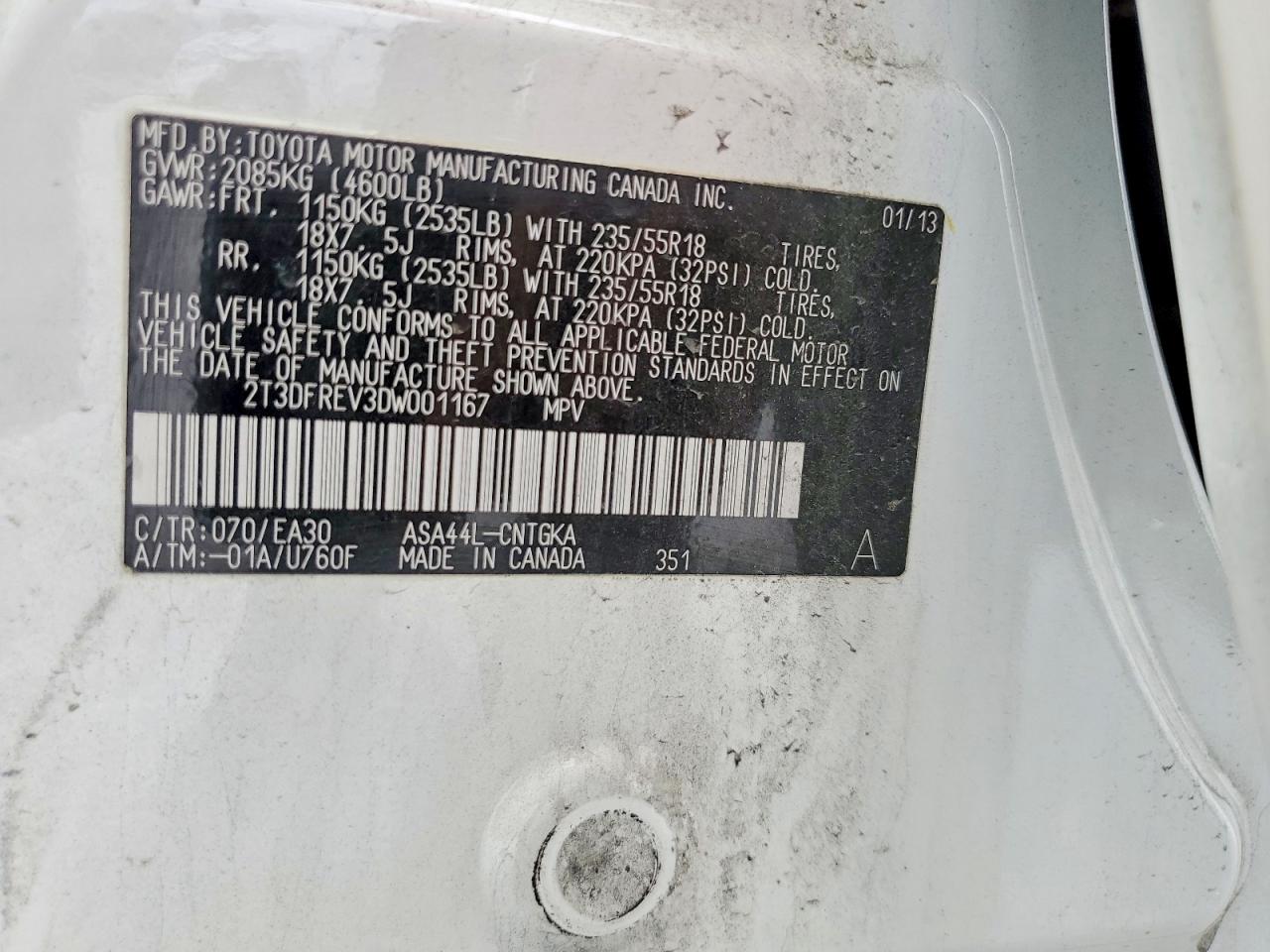 2013 TOYOTA RAV4 LIMITED photo 25