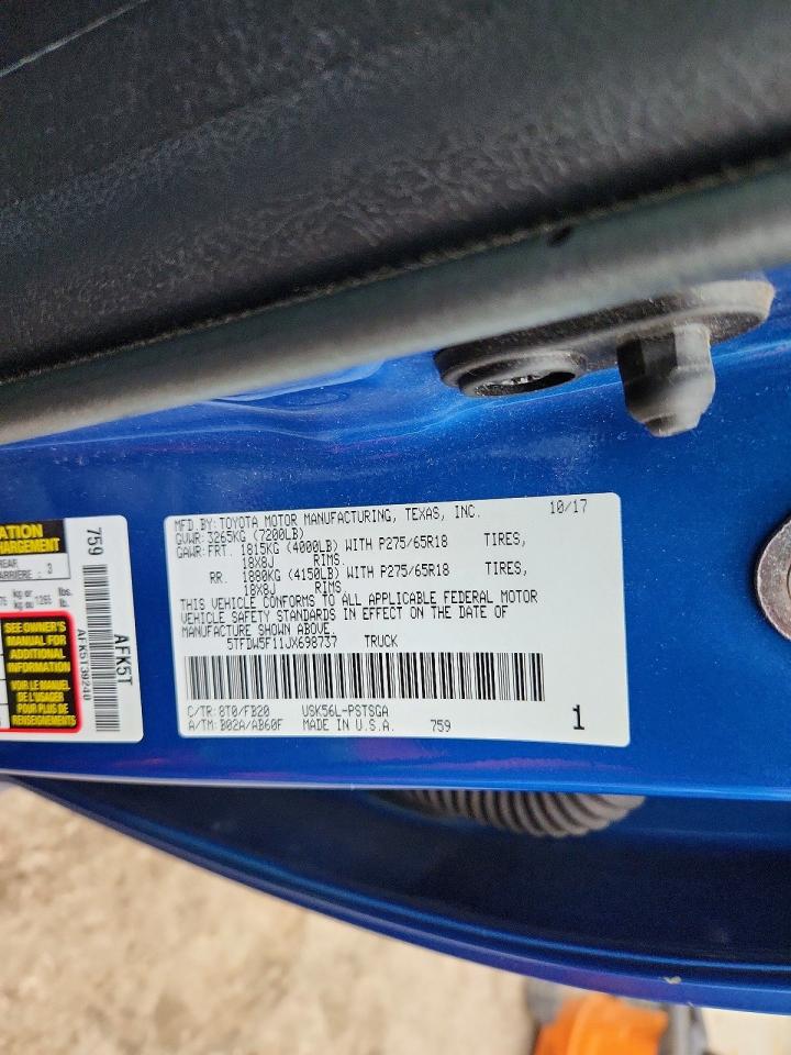 2018 TOYOTA TUNDRA CREWMAX SR5 photo 23