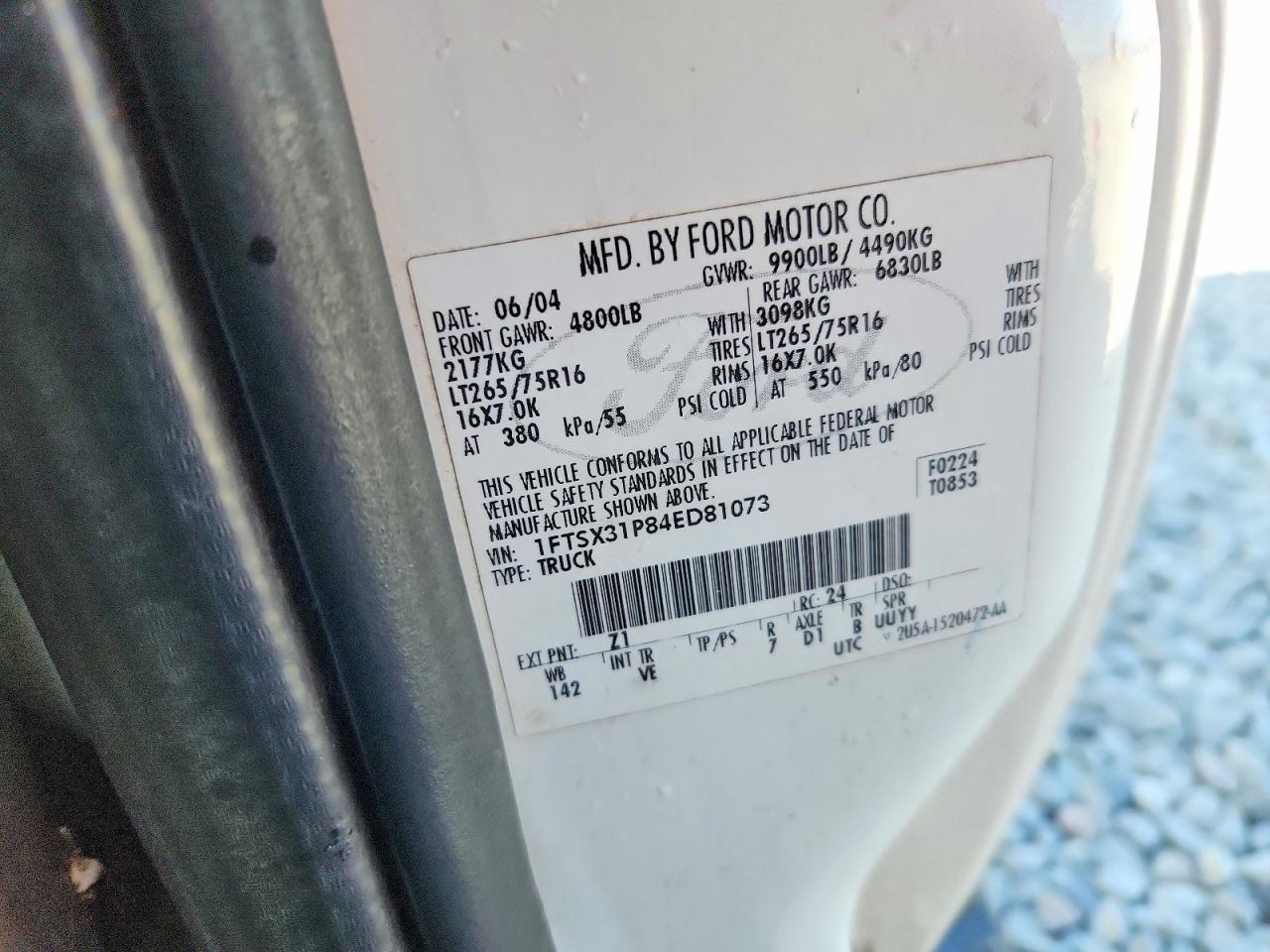 2004 FORD F350 SRW SUPER DUTY photo 34