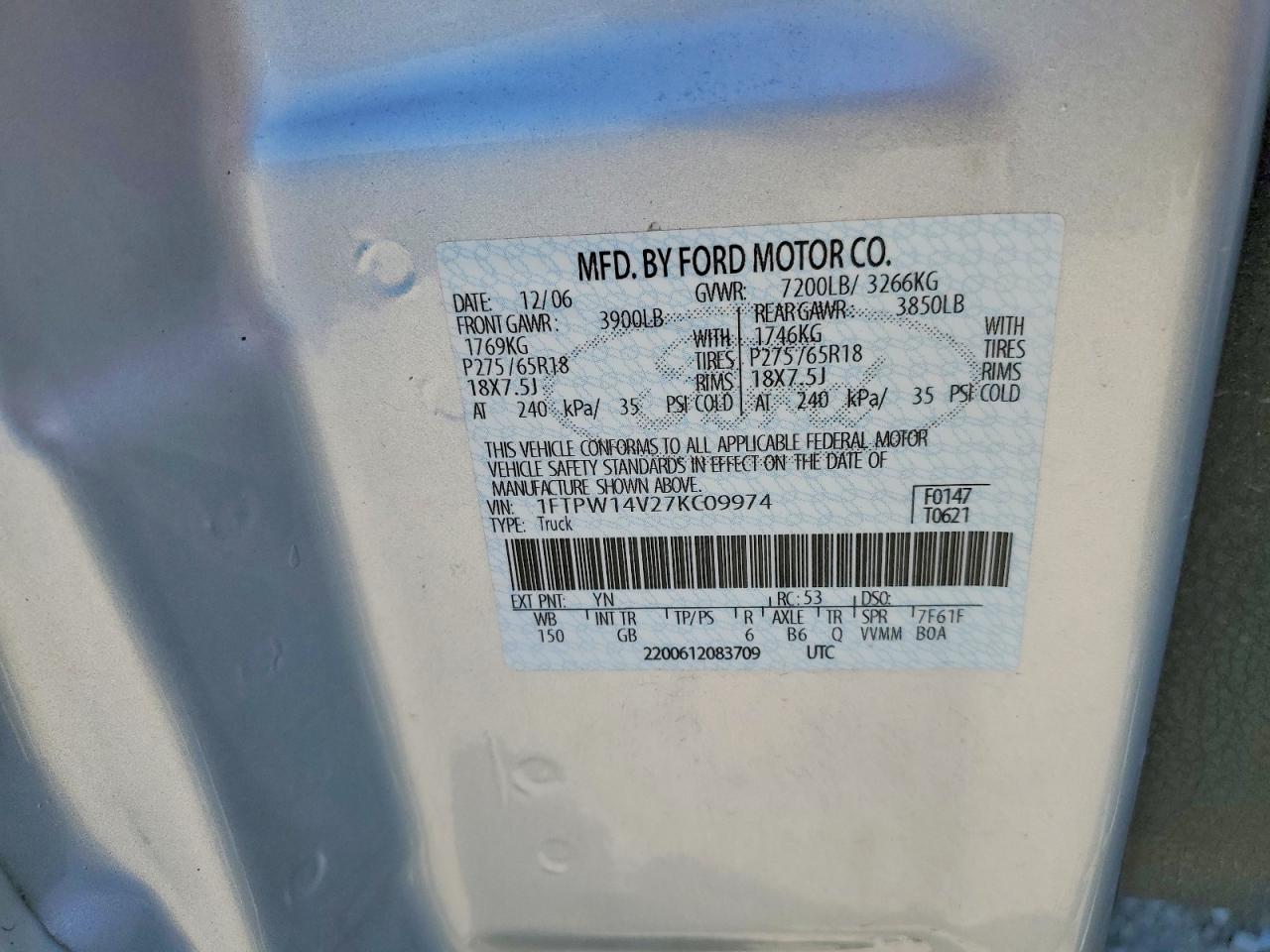 2007 FORD F150 SUPERCREW photo 23