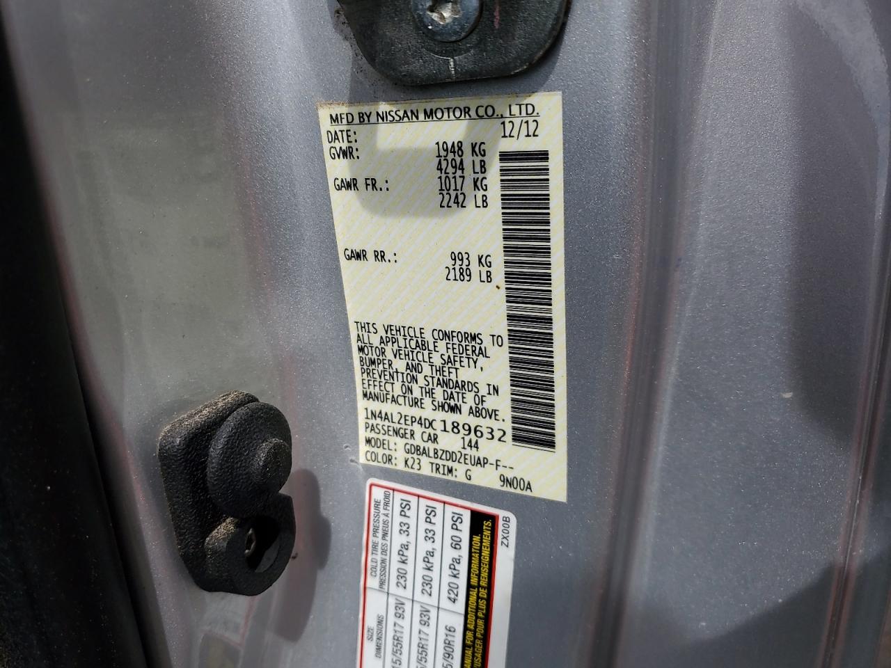 2013 NISSAN ALTIMA S photo 23