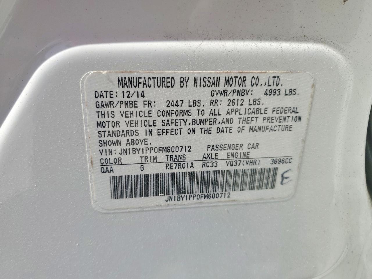 2015 INFINITI Q70L 3.7 photo 23