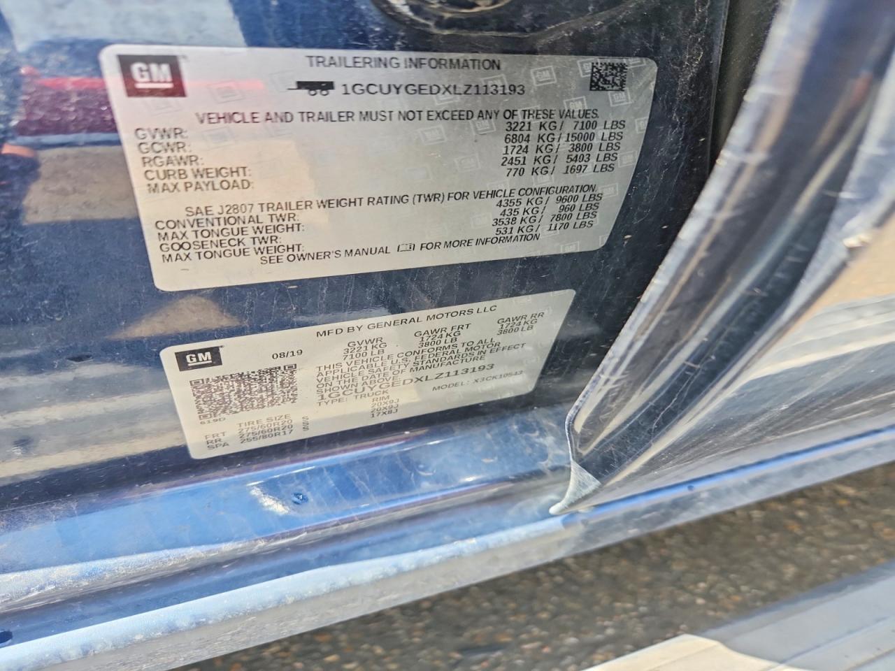 2020 CHEVROLET SILVERADO K1500 LTZ photo 34