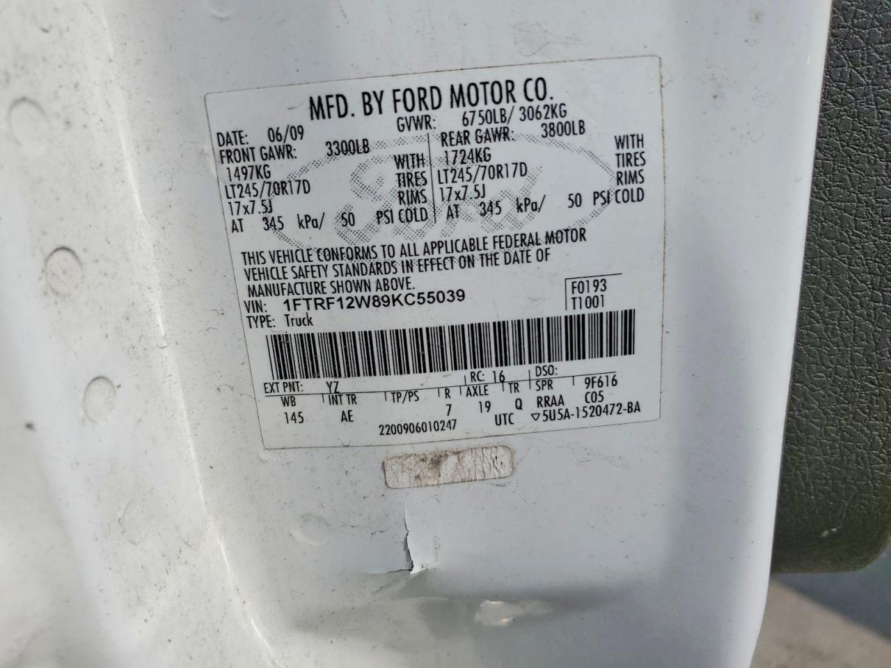 2009 FORD F150 photo 13