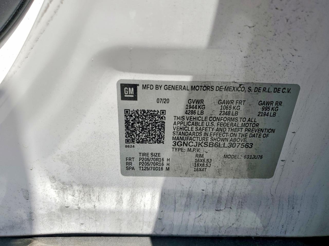2020 CHEVROLET TRAX photo 14