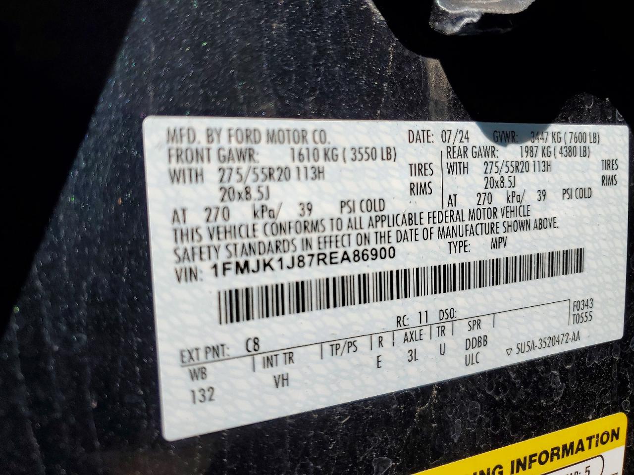 2024 FORD EXPEDITION MAX XLT photo 25