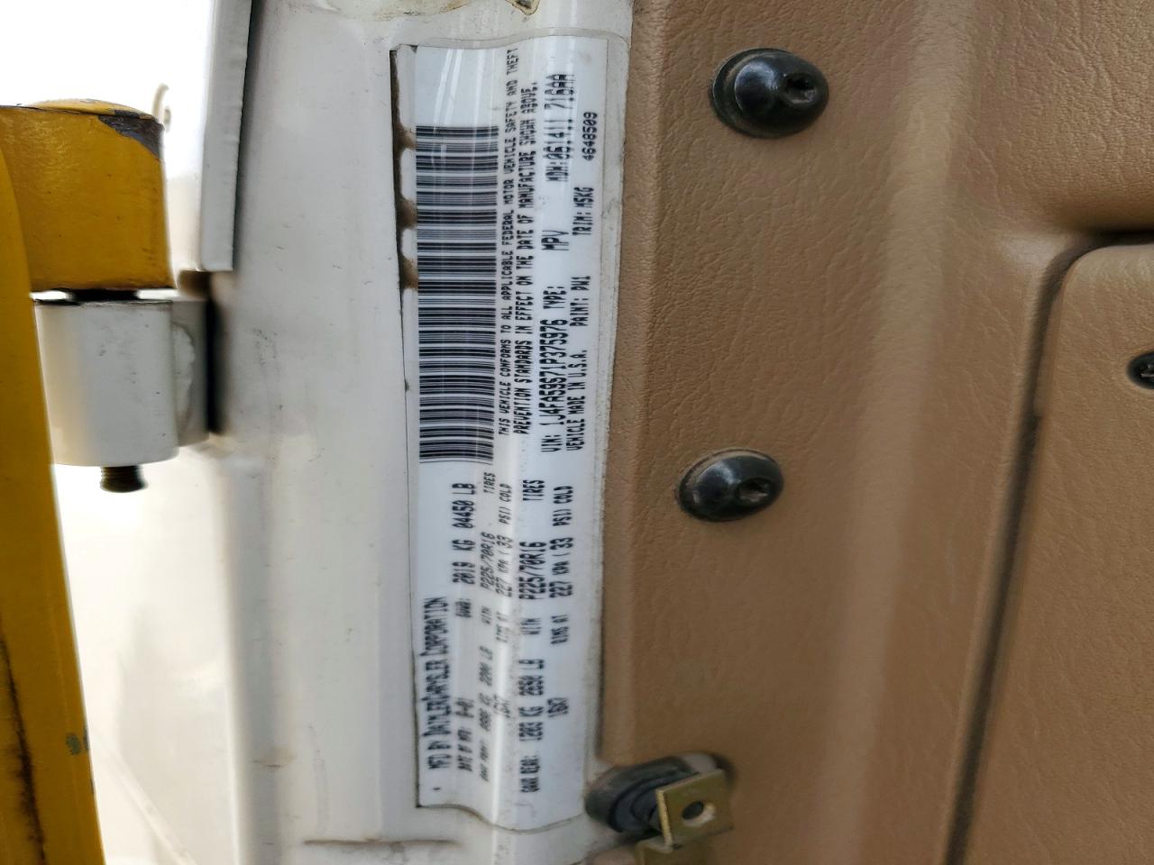 2001 JEEP WRANGLER / TJ SAHARA photo 13