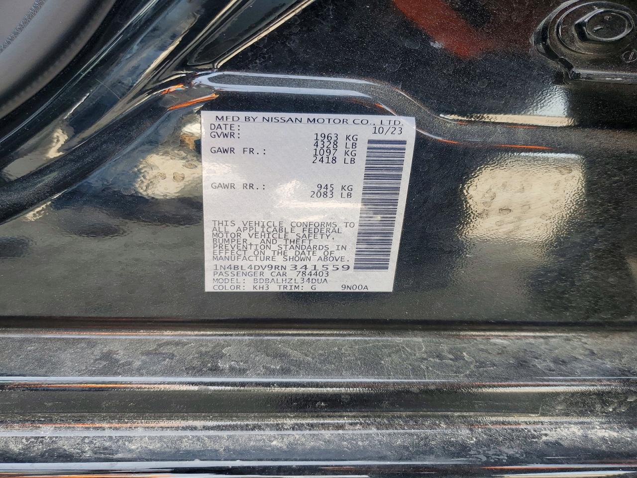 2024 NISSAN ALTIMA SV photo 12