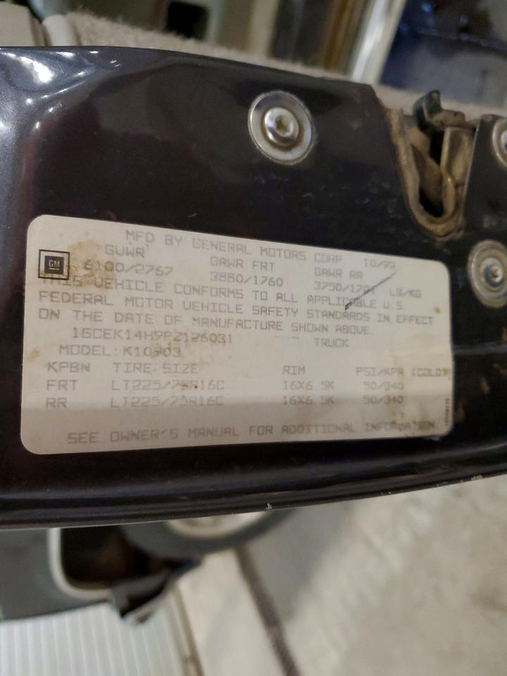 1993 CHEVROLET GMT-400 K1500 photo 23
