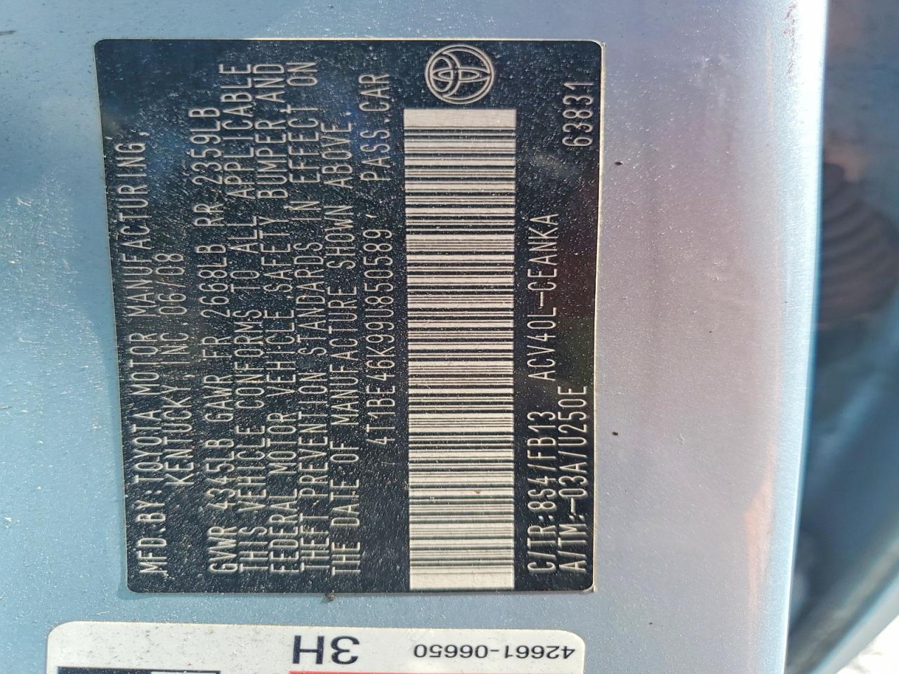 2009 TOYOTA CAMRY LE photo 23